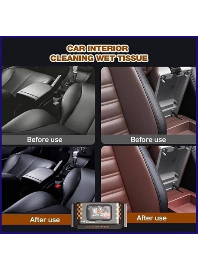 Quick-drying car wipes – 2-pack x 80 wipes for easy and effective daily use - Image 2